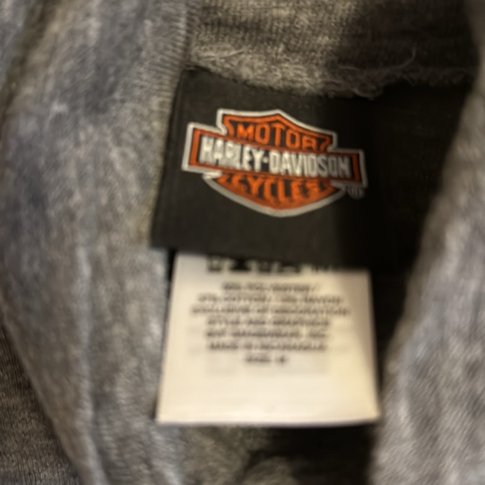 Harley Davidson Gray Long Sleeve Top - Picture 5 of 6